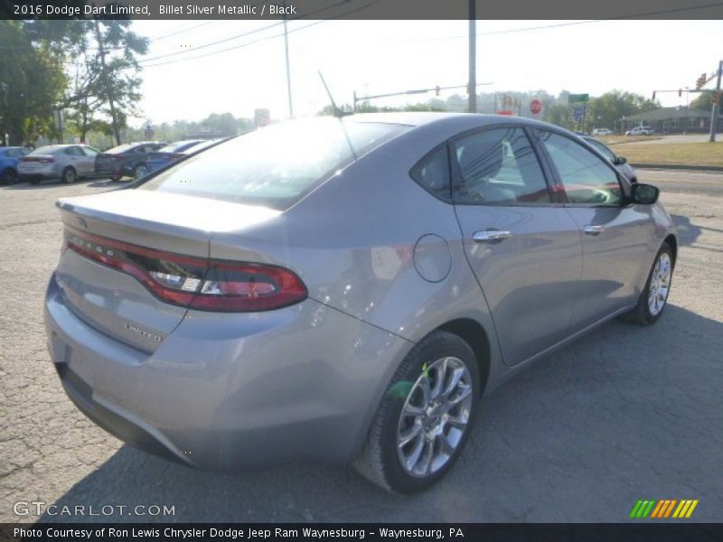 Billet Silver Metallic / Black 2016 Dodge Dart Limited