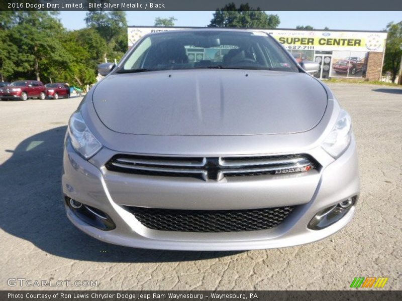 Billet Silver Metallic / Black 2016 Dodge Dart Limited