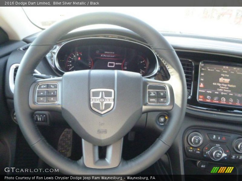 Billet Silver Metallic / Black 2016 Dodge Dart Limited