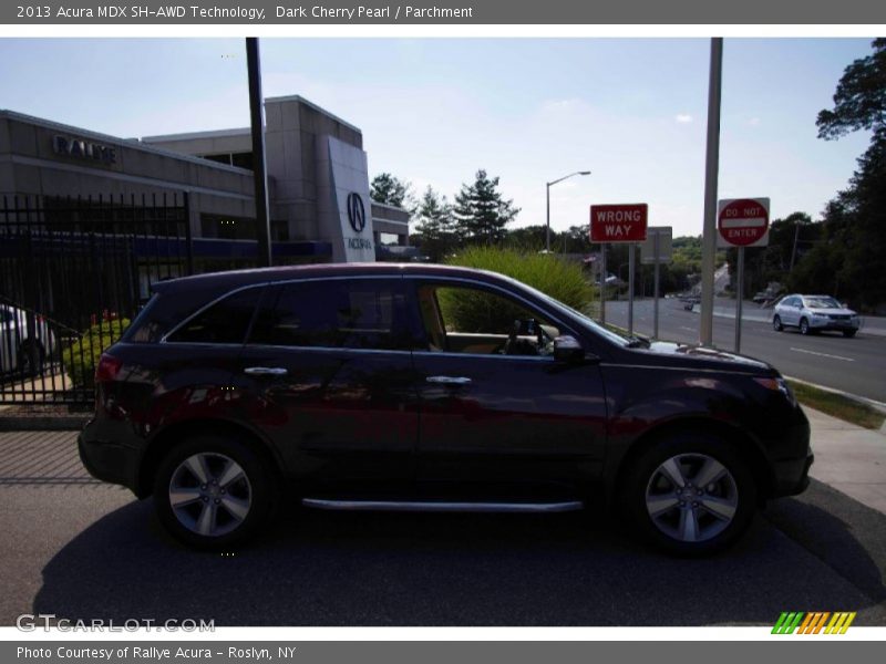 Dark Cherry Pearl / Parchment 2013 Acura MDX SH-AWD Technology