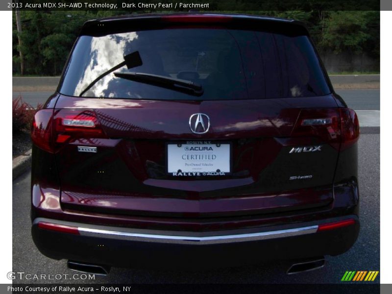 Dark Cherry Pearl / Parchment 2013 Acura MDX SH-AWD Technology
