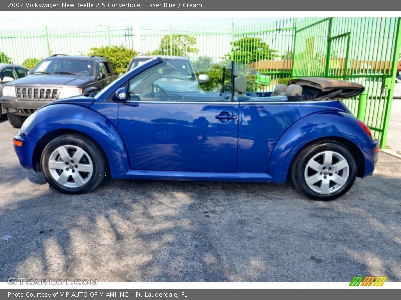 Laser Blue / Cream 2007 Volkswagen New Beetle 2.5 Convertible