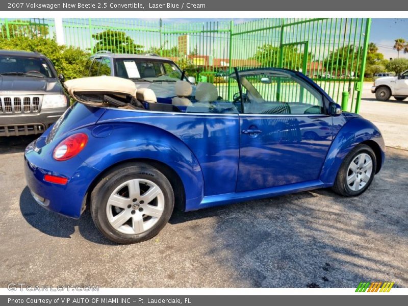 Laser Blue / Cream 2007 Volkswagen New Beetle 2.5 Convertible