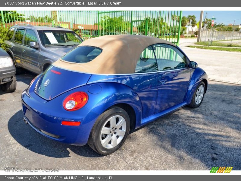 Laser Blue / Cream 2007 Volkswagen New Beetle 2.5 Convertible