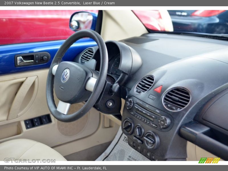 Laser Blue / Cream 2007 Volkswagen New Beetle 2.5 Convertible