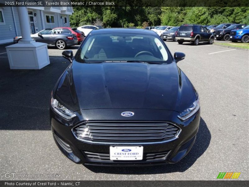 Tuxedo Black Metallic / Charcoal Black 2015 Ford Fusion SE