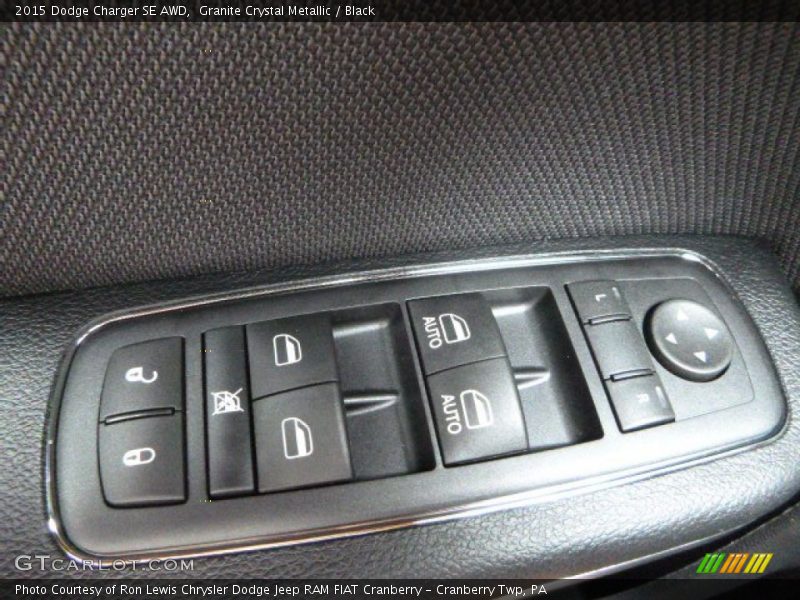 Granite Crystal Metallic / Black 2015 Dodge Charger SE AWD