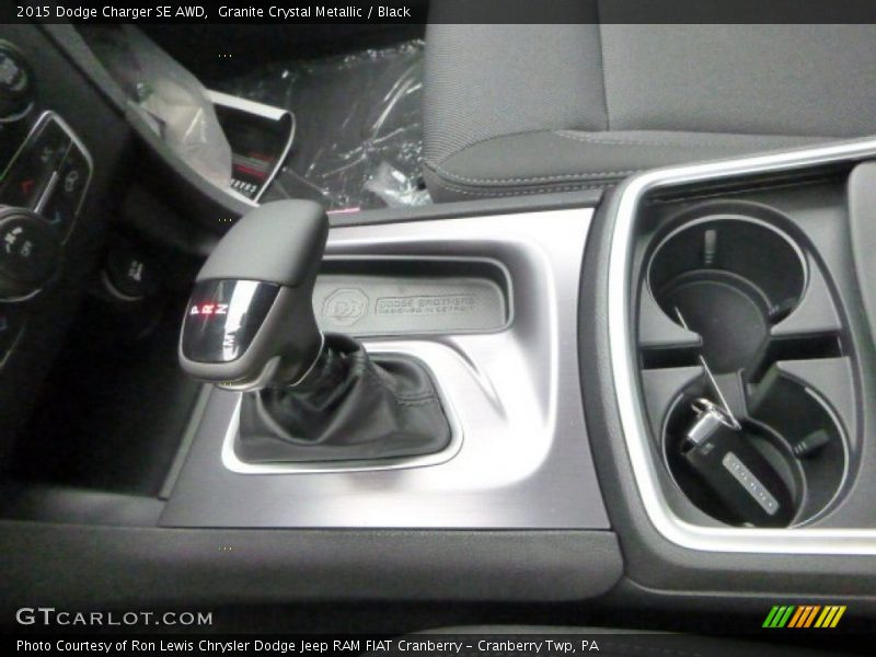 Granite Crystal Metallic / Black 2015 Dodge Charger SE AWD