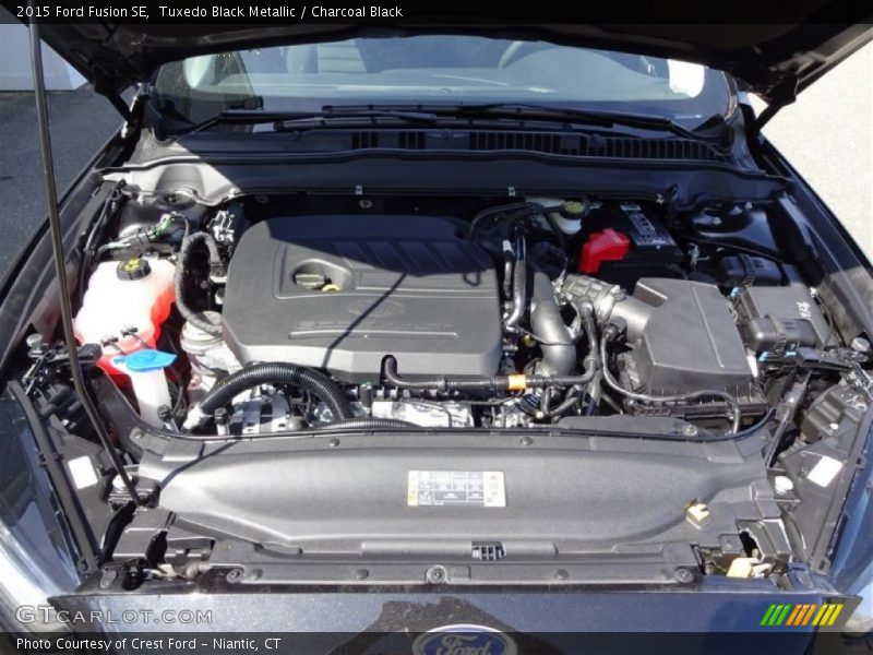 Tuxedo Black Metallic / Charcoal Black 2015 Ford Fusion SE