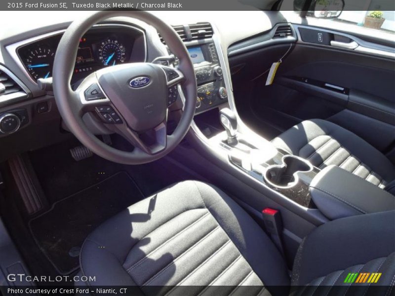 Tuxedo Black Metallic / Charcoal Black 2015 Ford Fusion SE