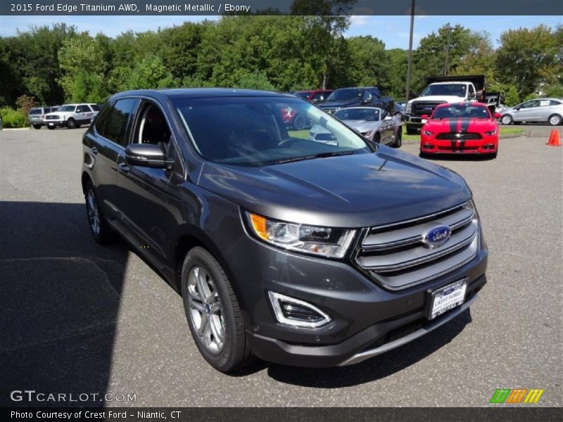Magnetic Metallic / Ebony 2015 Ford Edge Titanium AWD