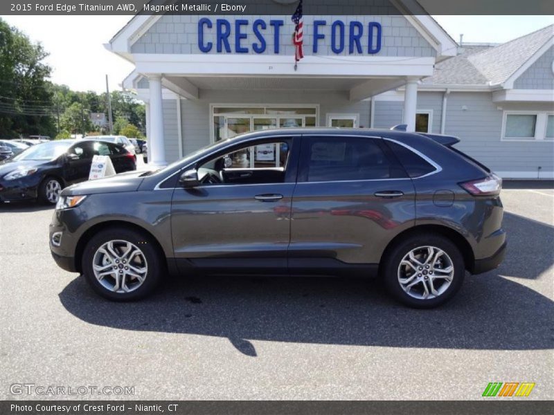 Magnetic Metallic / Ebony 2015 Ford Edge Titanium AWD
