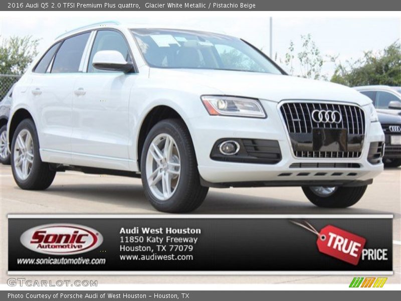 Glacier White Metallic / Pistachio Beige 2016 Audi Q5 2.0 TFSI Premium Plus quattro