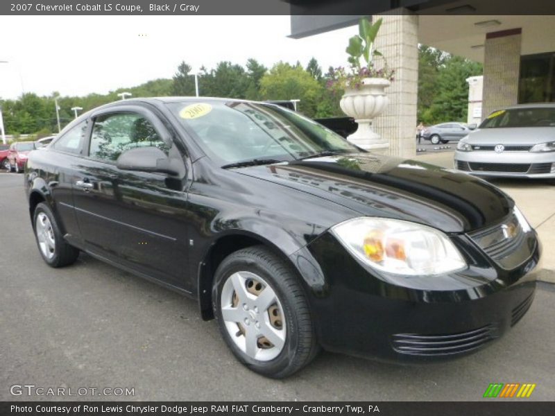 Black / Gray 2007 Chevrolet Cobalt LS Coupe