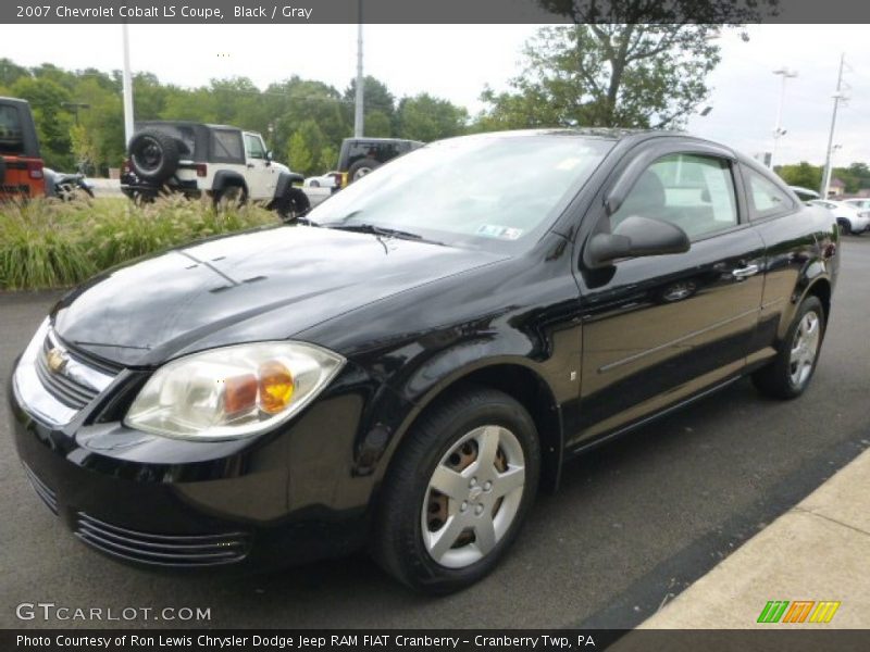 Black / Gray 2007 Chevrolet Cobalt LS Coupe