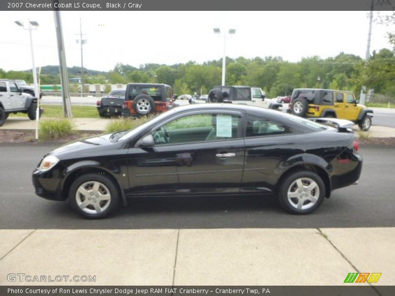 Black / Gray 2007 Chevrolet Cobalt LS Coupe