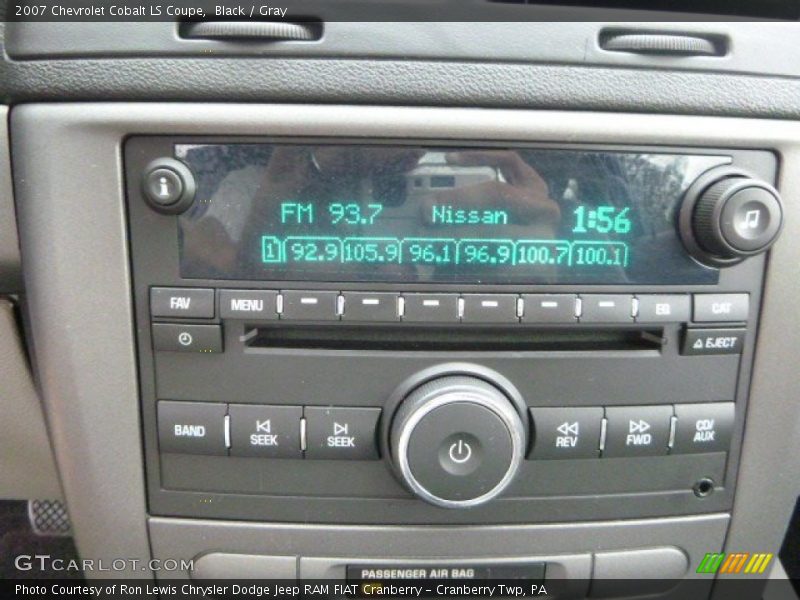 Black / Gray 2007 Chevrolet Cobalt LS Coupe