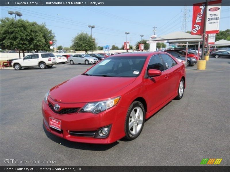 Barcelona Red Metallic / Black/Ash 2012 Toyota Camry SE