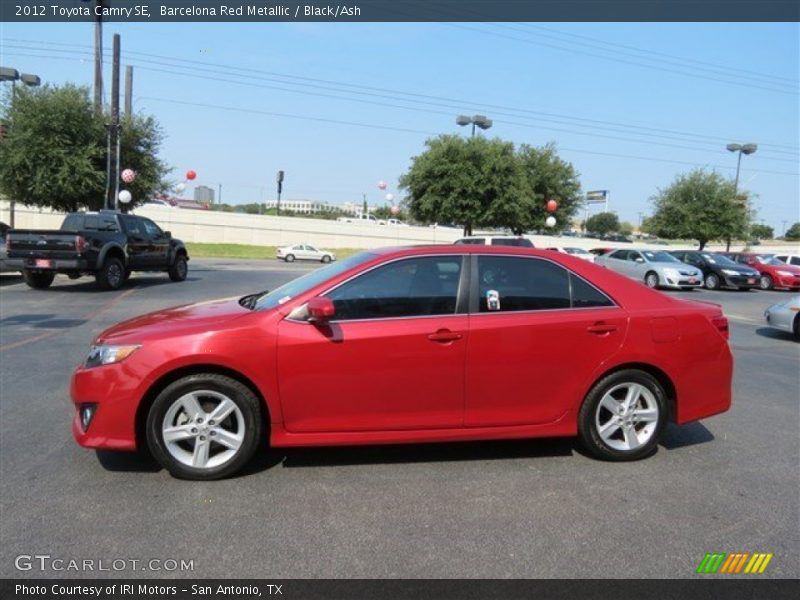 Barcelona Red Metallic / Black/Ash 2012 Toyota Camry SE