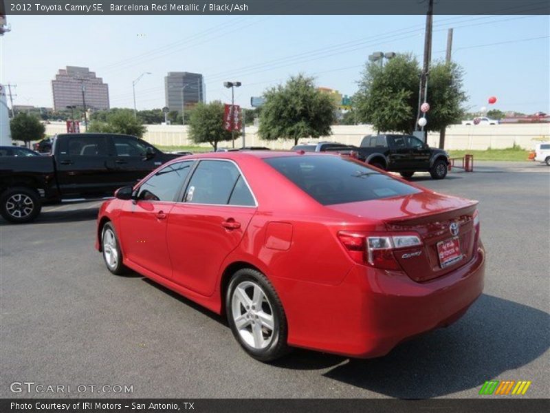 Barcelona Red Metallic / Black/Ash 2012 Toyota Camry SE
