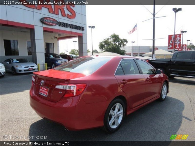 Barcelona Red Metallic / Black/Ash 2012 Toyota Camry SE