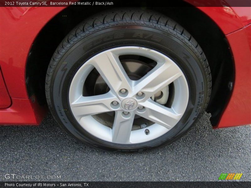Barcelona Red Metallic / Black/Ash 2012 Toyota Camry SE