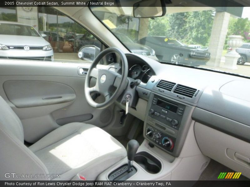 Summit White / Neutral Beige 2005 Chevrolet Cobalt Sedan