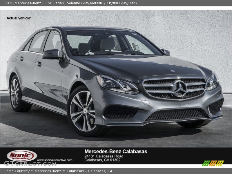 Selenite Grey Metallic / Crystal Grey/Black 2016 Mercedes-Benz E 350 Sedan