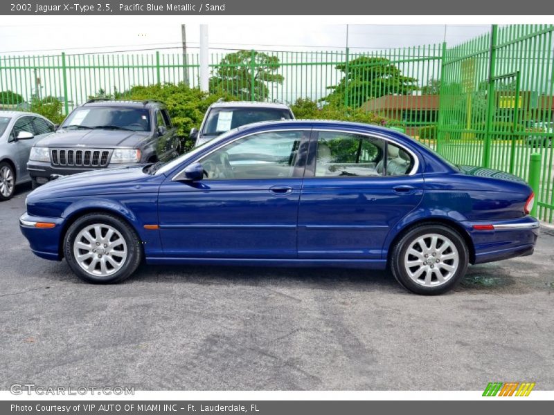  2002 X-Type 2.5 Pacific Blue Metallic