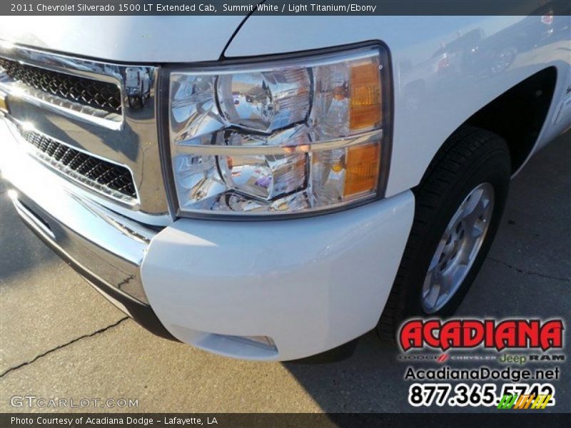 Summit White / Light Titanium/Ebony 2011 Chevrolet Silverado 1500 LT Extended Cab