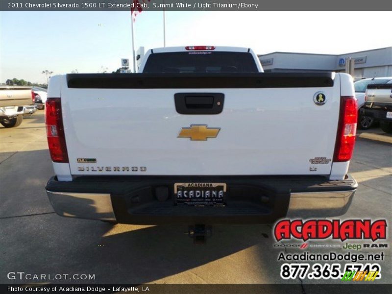 Summit White / Light Titanium/Ebony 2011 Chevrolet Silverado 1500 LT Extended Cab