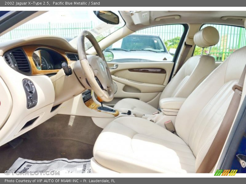 Pacific Blue Metallic / Sand 2002 Jaguar X-Type 2.5