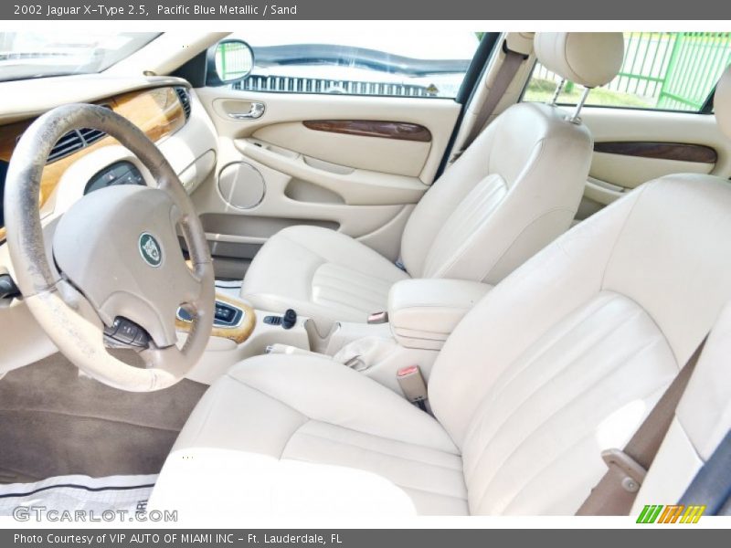Pacific Blue Metallic / Sand 2002 Jaguar X-Type 2.5