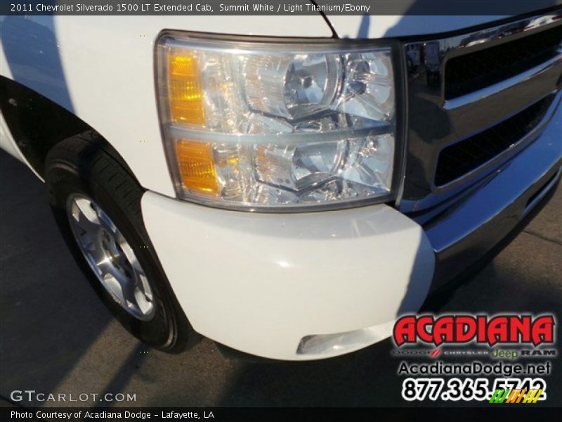Summit White / Light Titanium/Ebony 2011 Chevrolet Silverado 1500 LT Extended Cab