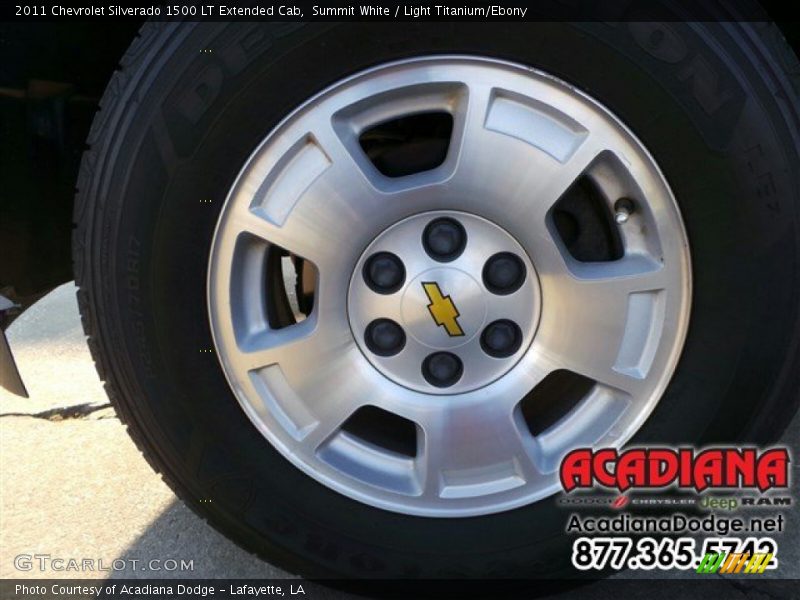 Summit White / Light Titanium/Ebony 2011 Chevrolet Silverado 1500 LT Extended Cab