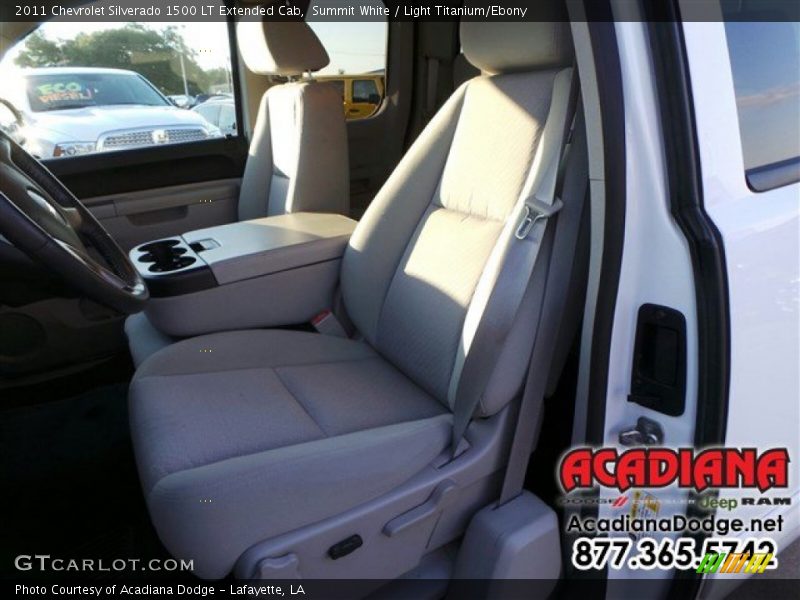 Summit White / Light Titanium/Ebony 2011 Chevrolet Silverado 1500 LT Extended Cab