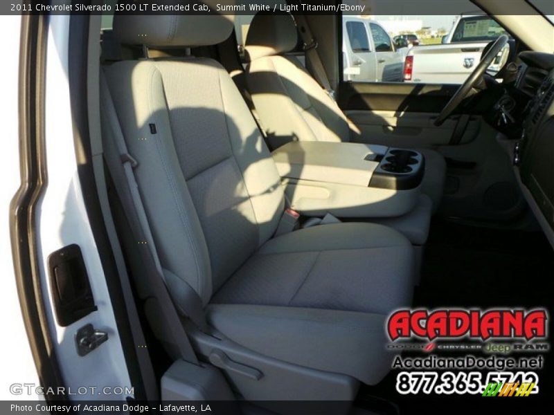 Summit White / Light Titanium/Ebony 2011 Chevrolet Silverado 1500 LT Extended Cab