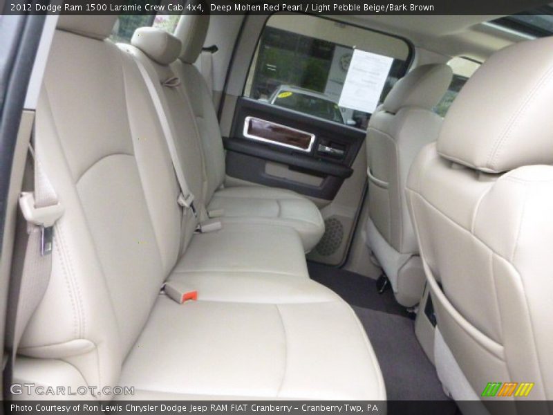 Deep Molten Red Pearl / Light Pebble Beige/Bark Brown 2012 Dodge Ram 1500 Laramie Crew Cab 4x4