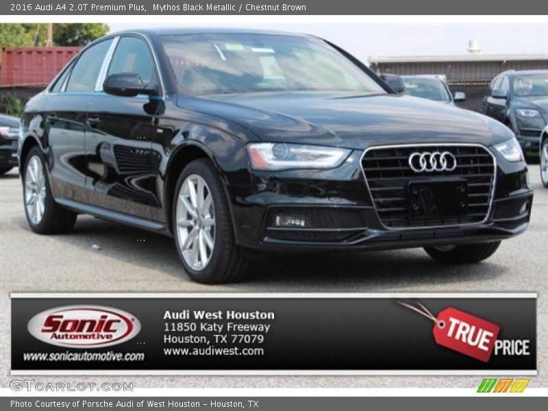 Mythos Black Metallic / Chestnut Brown 2016 Audi A4 2.0T Premium Plus