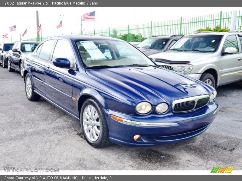 Pacific Blue Metallic / Sand 2002 Jaguar X-Type 2.5