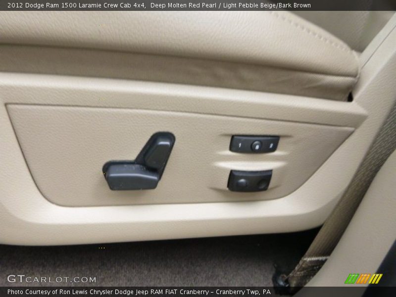 Deep Molten Red Pearl / Light Pebble Beige/Bark Brown 2012 Dodge Ram 1500 Laramie Crew Cab 4x4