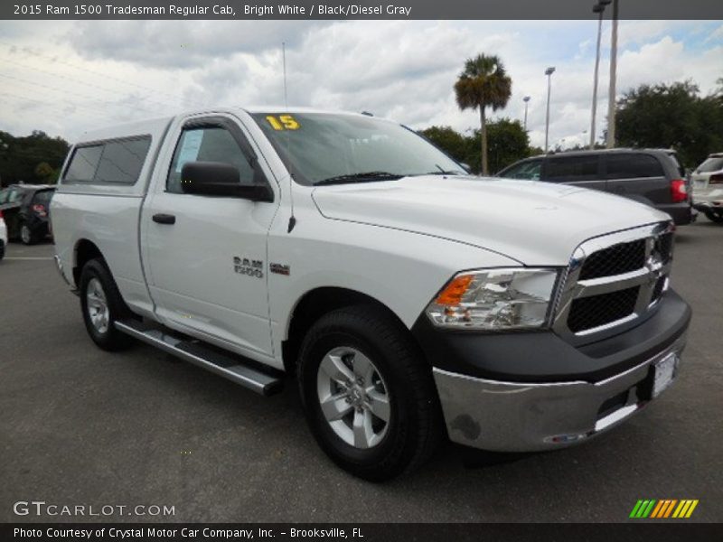 Bright White / Black/Diesel Gray 2015 Ram 1500 Tradesman Regular Cab