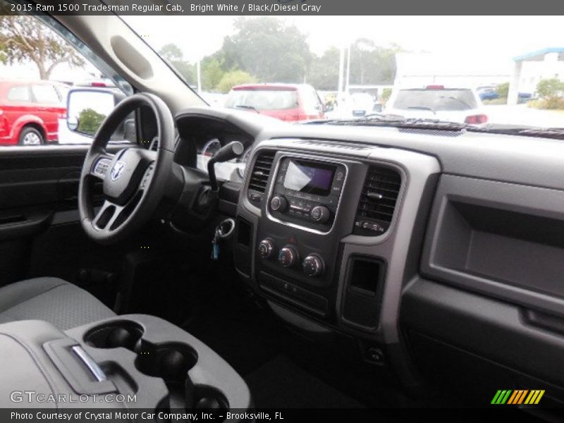 Bright White / Black/Diesel Gray 2015 Ram 1500 Tradesman Regular Cab