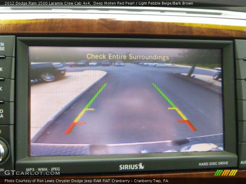 Deep Molten Red Pearl / Light Pebble Beige/Bark Brown 2012 Dodge Ram 1500 Laramie Crew Cab 4x4