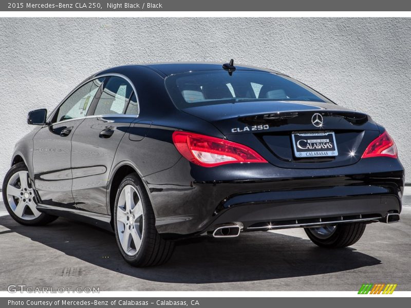 Night Black / Black 2015 Mercedes-Benz CLA 250