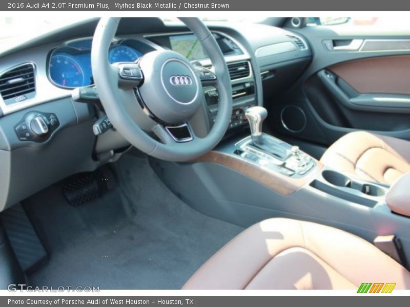 Mythos Black Metallic / Chestnut Brown 2016 Audi A4 2.0T Premium Plus