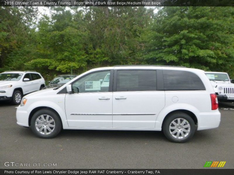 Bright White / Dark Frost Beige/Medium Frost Beige 2016 Chrysler Town & Country Touring