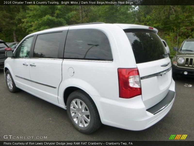 Bright White / Dark Frost Beige/Medium Frost Beige 2016 Chrysler Town & Country Touring