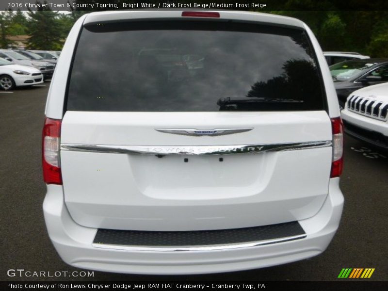 Bright White / Dark Frost Beige/Medium Frost Beige 2016 Chrysler Town & Country Touring