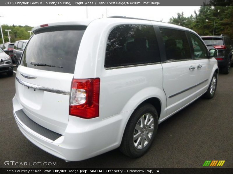 Bright White / Dark Frost Beige/Medium Frost Beige 2016 Chrysler Town & Country Touring